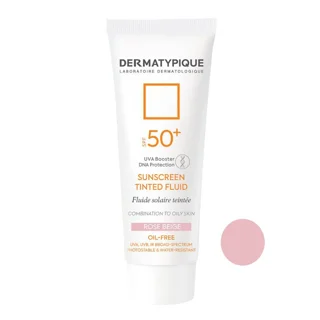 ضد آفتاب رنگی فلویید پوست مختلط و چرب +SPF50 رز بژ درماتیپیک